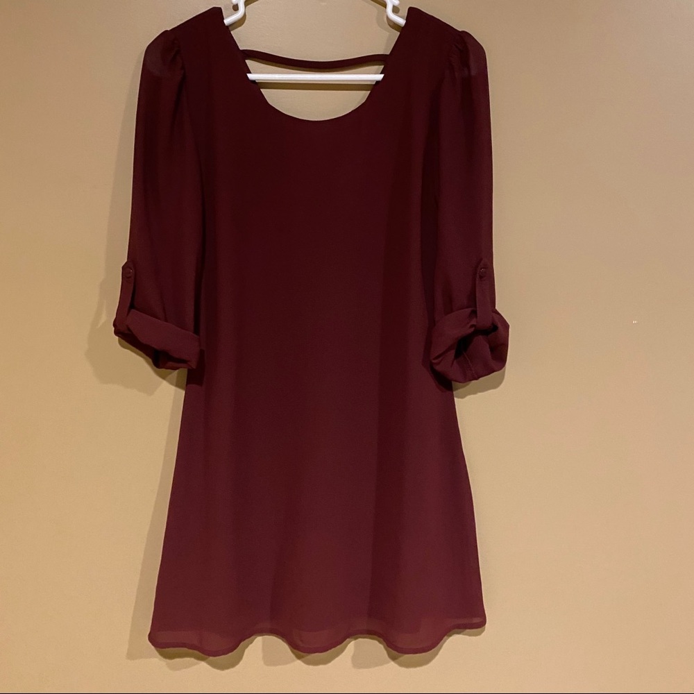 Burgundy Dress